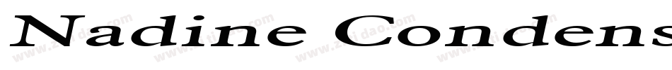 Nadine Condensed Italic字体转换
